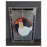 Stained glass wall decoration