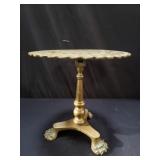 Anitque English brass pierced kettle stand