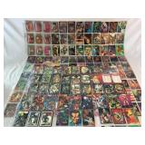 162 Super Hero & Super Villain trading cards lot