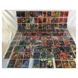 162 Super Hero & Super Villain trading cards lot
