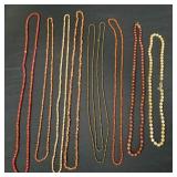 Riker display case of costume jewelry,