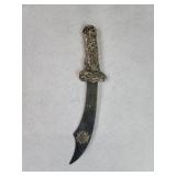 Antique sterling silver sword shape letter opener