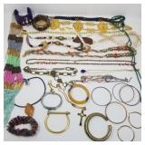 Group of costume jewelry