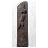 Don  Quixote  mid century  walnut wall carving