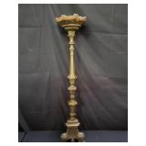 Large Victorian brass candle stick