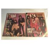 Motley Crue 1983 & Guns N Roses 1987 magazines