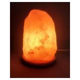 Himalayan salt rock table lamp