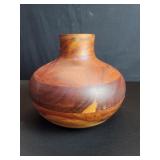 Vintage teak vase