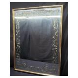 Vintage floral mirror