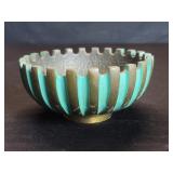 Mid century Pal Bell "Israel" cast bronze bowl.