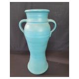 Vintage large Bauer pottery vase with handles