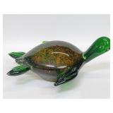 Murano hand blown glass turtle