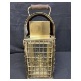 Vintage brass kerosene ship lantern