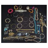 Group of costume jewelry