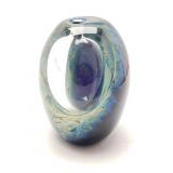 Signed hand-blown art glass paperweight