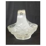 Frosted glass basket