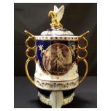 Large European style lidded urn