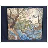 Signed print on fabric