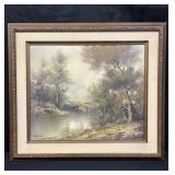 Signed oil on canvas painting