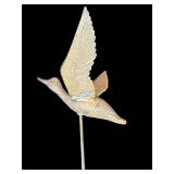 Vintage cast iron bird garden stake