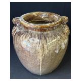 Large glazed pottery planter