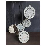 Metal sun wind chime