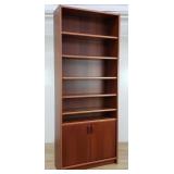 Danish Mid-century teak veneer bookcase