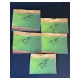 Lot of Pete Rose signed cut canvases