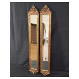 Pair of vintage Hollywood Regency style narrow