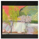 Signed oil on canvas painting by Elbert Price