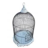 Large vintage metal birdcage