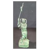 Vintage Asian bronze warrior figure