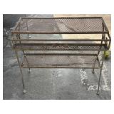 Wrought iron John Salterini style patio table