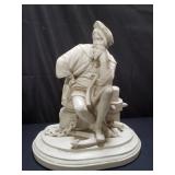 Large signed ceramic figure