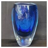 Murano style glass vase
