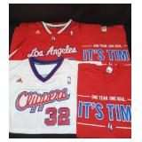 Group of L.A. Clippers T-shirts and jerseys