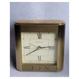 Brass Tiffany & Co. Swiss quartz table clock
