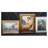 Group of framed prints