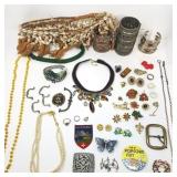 Group of costume jewelry