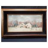 Guy Rowbury signed painting on board