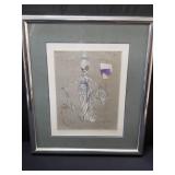 Signed costume design sketch