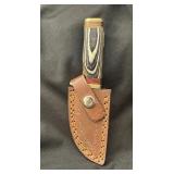 Damascus steel fixed blade knife