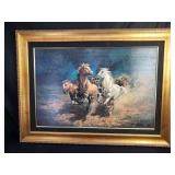 Americo Makk serigraph on canvas "Matching