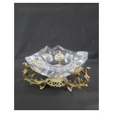 2 piece Hollywood Regency style crystal and m