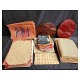 Group of table mats and linen