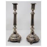 Hall marked silver J. Ehrlich candle sticks