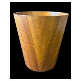 Mid Century Modern wood trash can