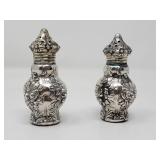 Sterling  silver salt and pepper shakers
