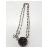 Vintage Ralph Lauren silver plated faux tortoise