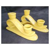 Pair of vintage candleholders